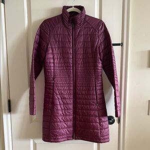 Patagonia Purple Quilted Puffer Coat Insulated